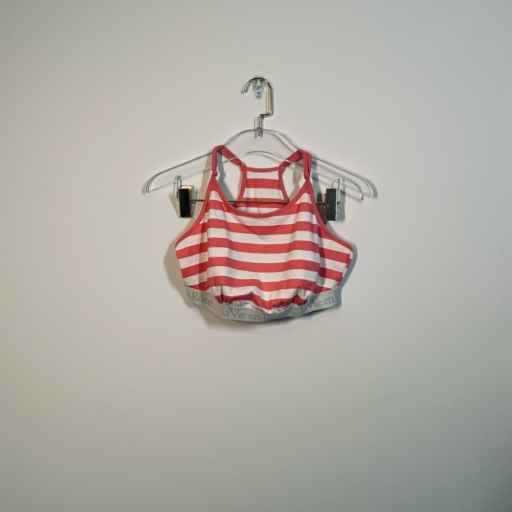 La vie en rose bralette, Gray, size M.